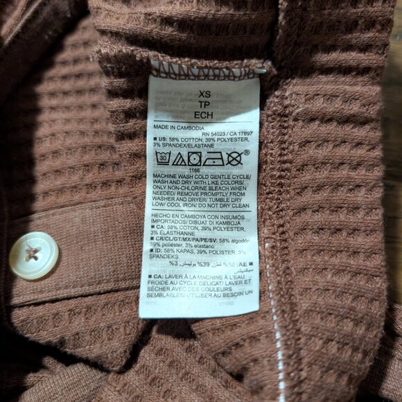 Old Navy waffle joggers and bra top lounge set PJs rust brown size XS - Picture 7 of 16